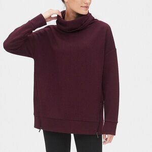 GAP Burgundy Cowl Neck Sweatshirt